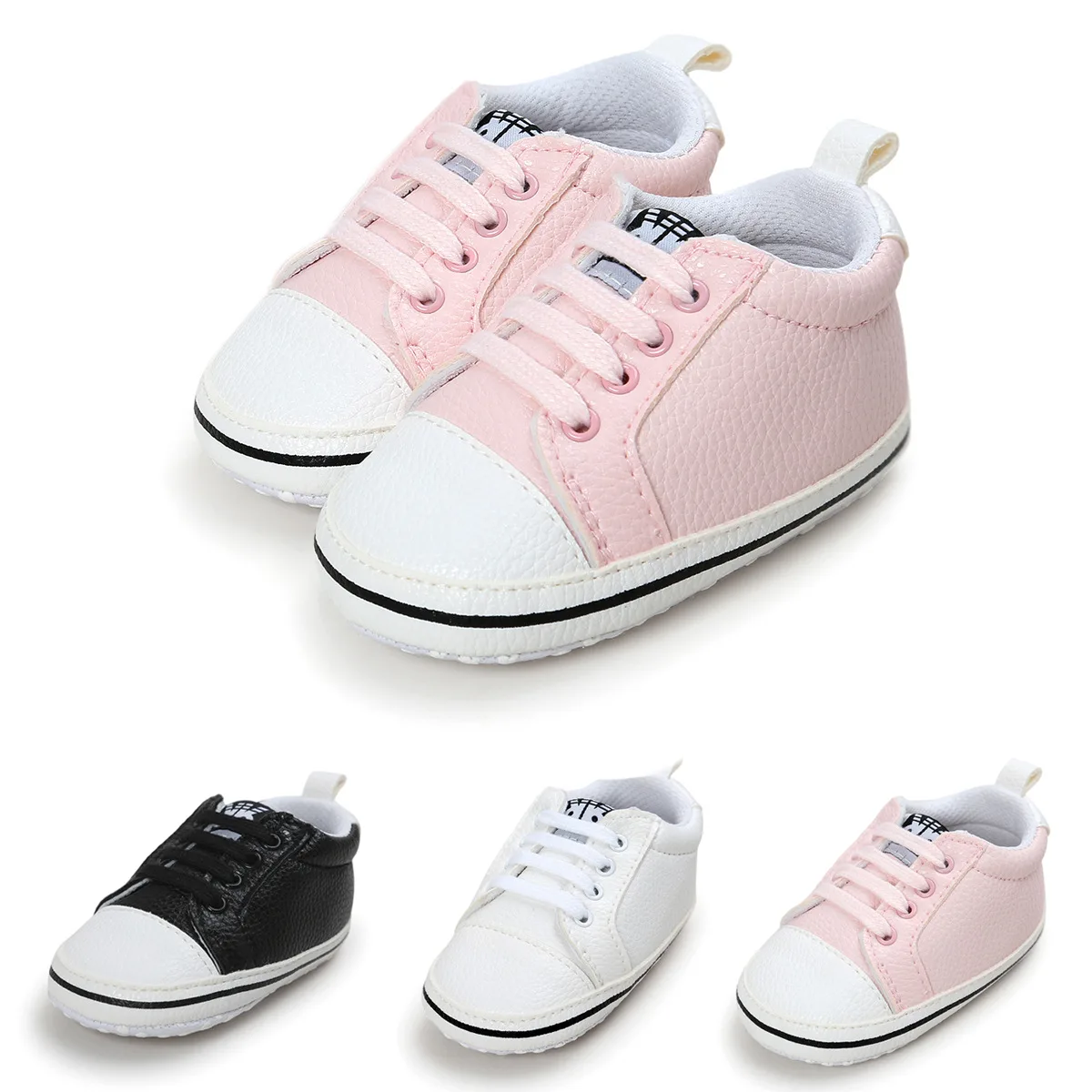 Three baby shoes small baby shoes soft non slip bottom shoes 4682