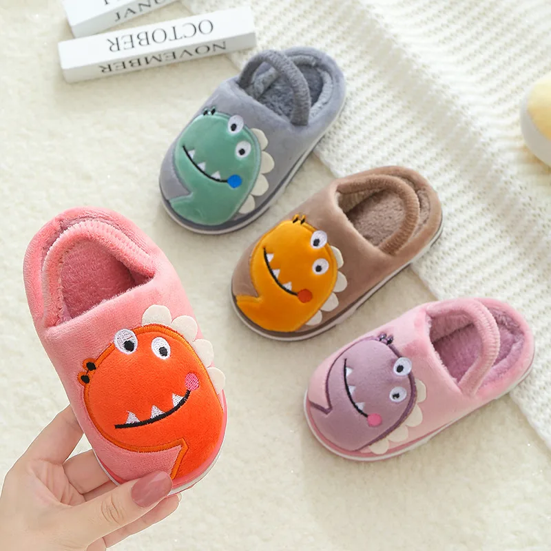 Children's cotton slippers indoor antiskid for boys