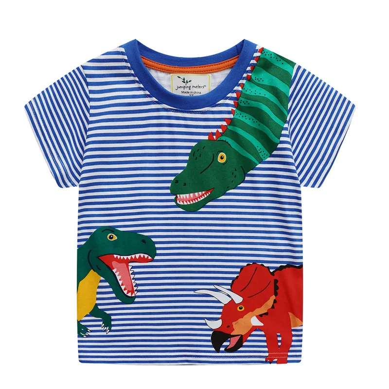Children's Dinosaur T-shirt Boys Short Sleeve Cartoon Kids