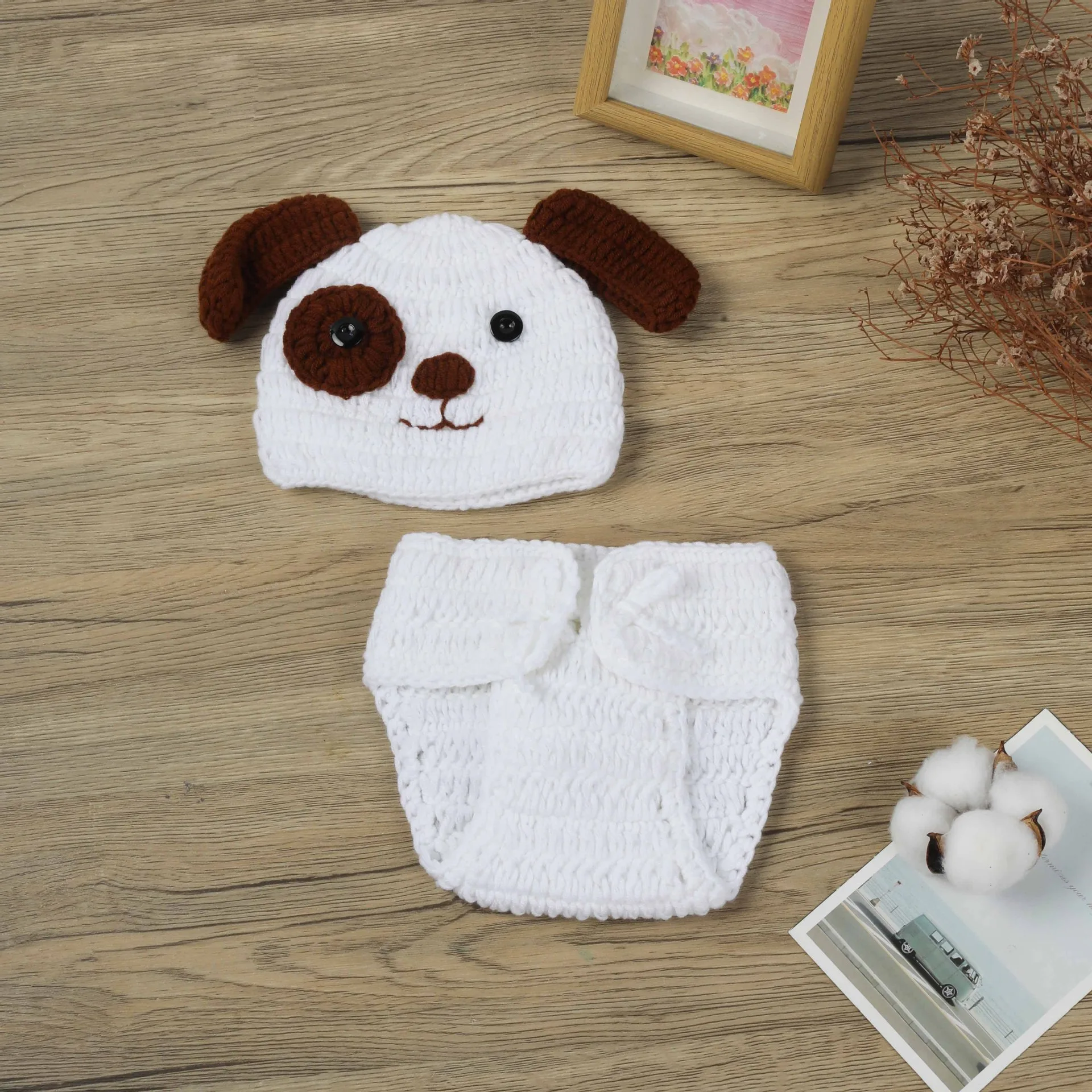 Handmade Crochet Clothes Baby Photography Props Newborn Sweater