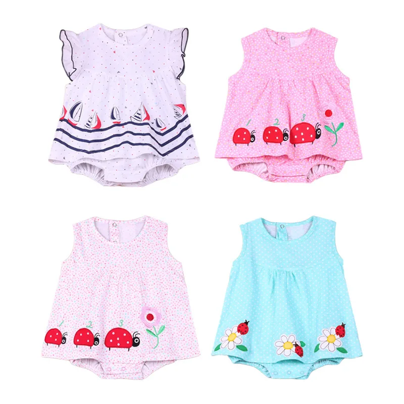 Karatva Girls Dress Summer Baby Princess Dress Skirt Conjoined 0-1 Years Old Female Baby Summer