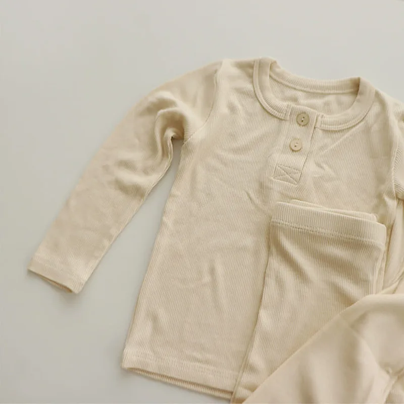 Baby Kids Pajamas Sets Girl Boy Sleepwear Suit Autumn Kids