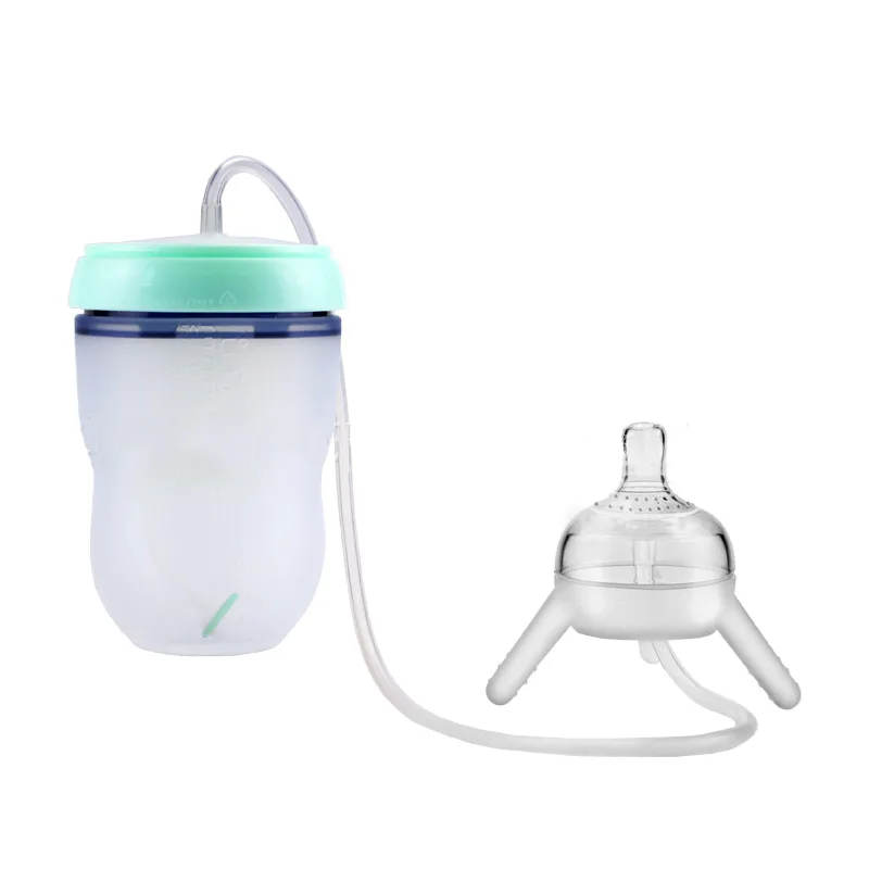 Feeding Bottle Kids Cup Children Training Silicone Sippy