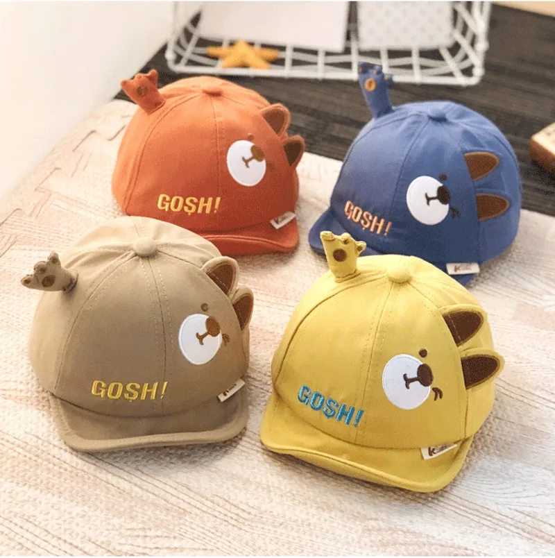 Spring Baby Hat Lovely Cartoon Kids Girl Boy Basket Cap Summer Infant Sunhat