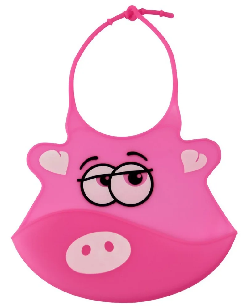 New design Baby bibs waterproof silicone feeding baby saliva towel wholesale newborn cartoon waterproof aprons Baby Bibs