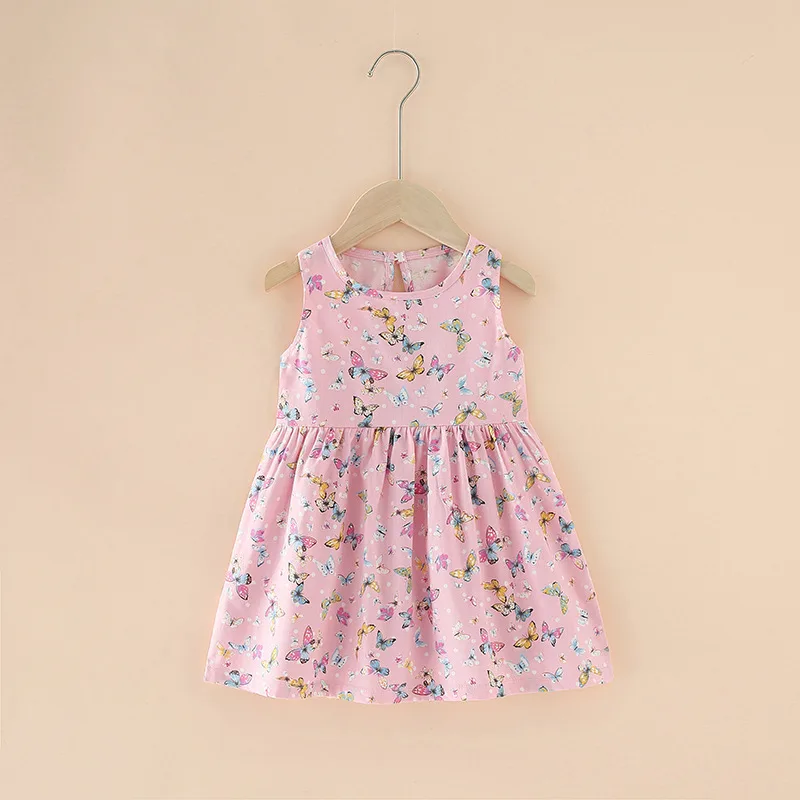 Spring And Summer New Girls' Dresses Pure Cotton