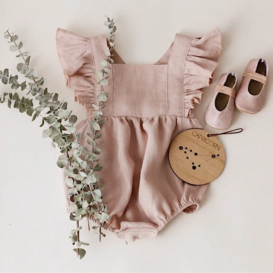 Cotton And Linen Romper Baby Sling Bag Fart Romper