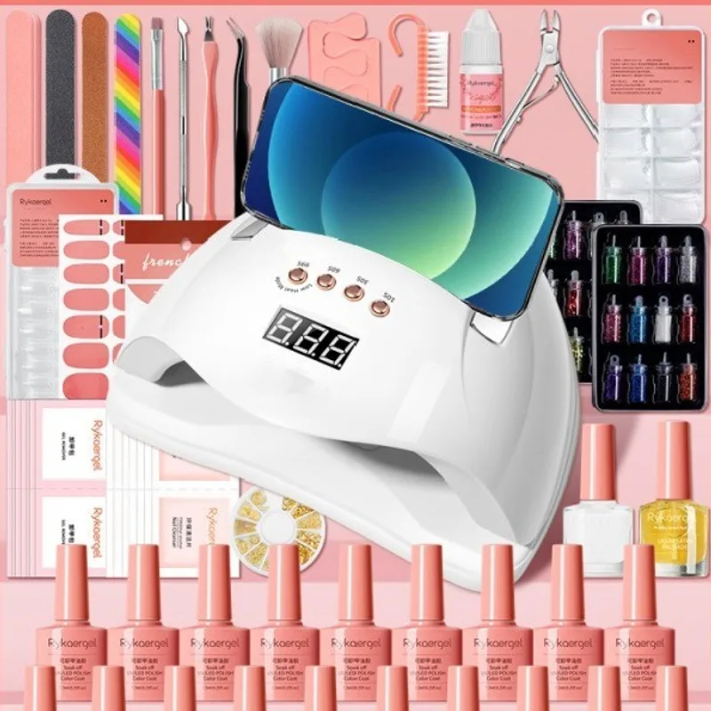 Nail Polish Glue Full Manicure Set Set Of Tools For Beginners Home