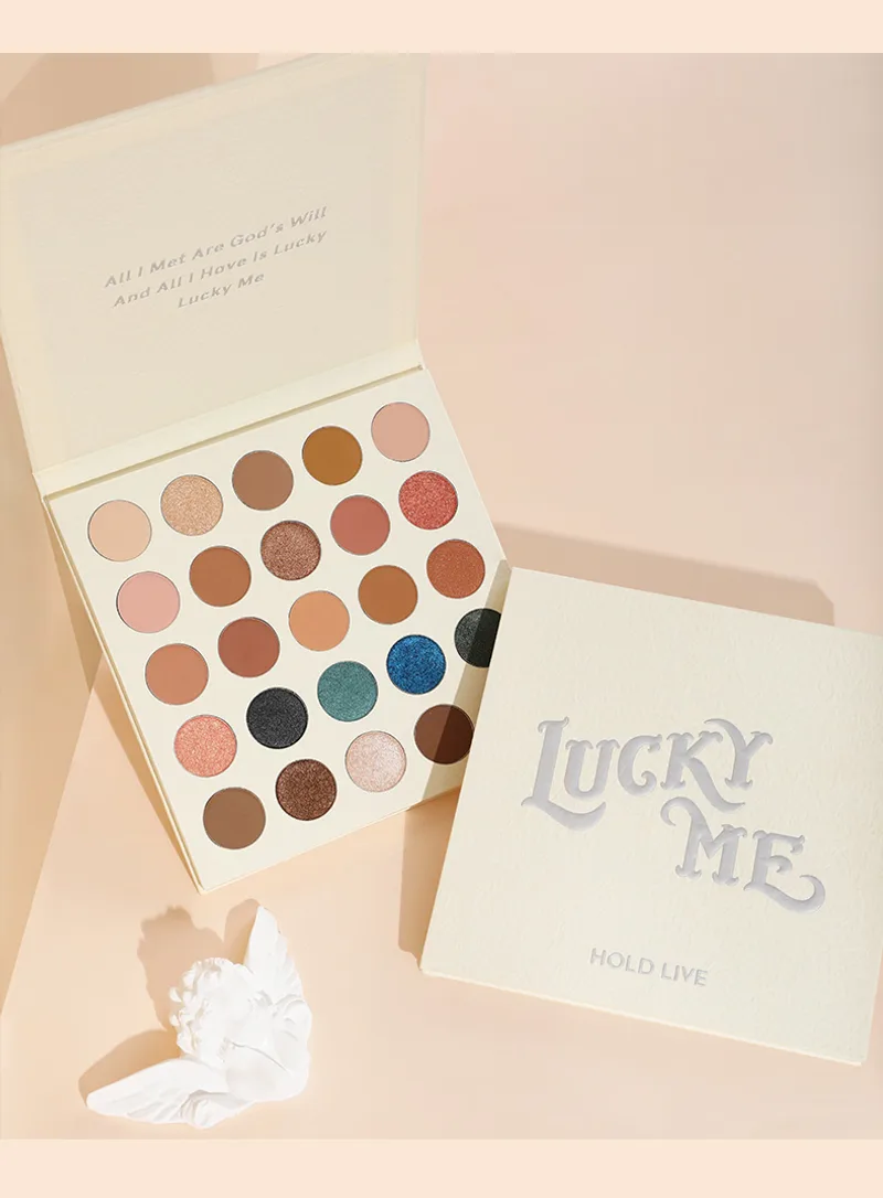 Cream Eye Ling 25 Color Eyeshadow Beads Matte Earth Milk Tea Large Pan Eyeshadow Palette