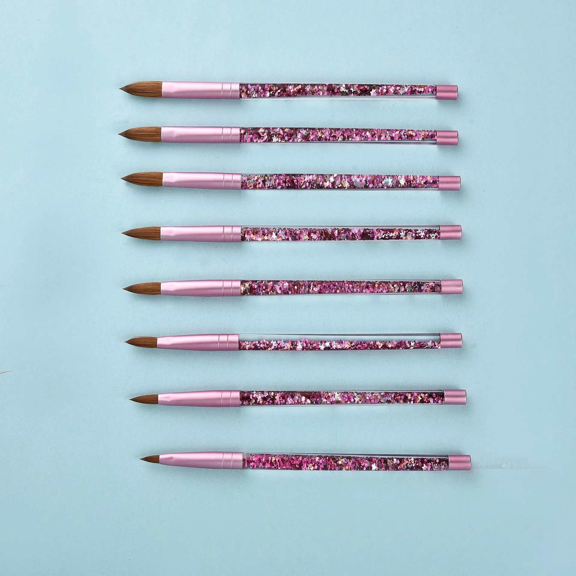 Oil-filled Pink Mink Hair Nail Pen Nail Art Pen