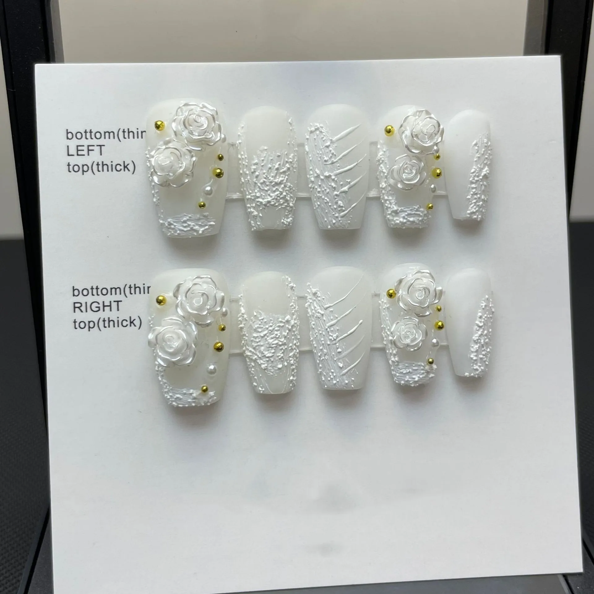 Phototherapy White Series Gypsum Gel Camellia Wearing Nail Enhancement