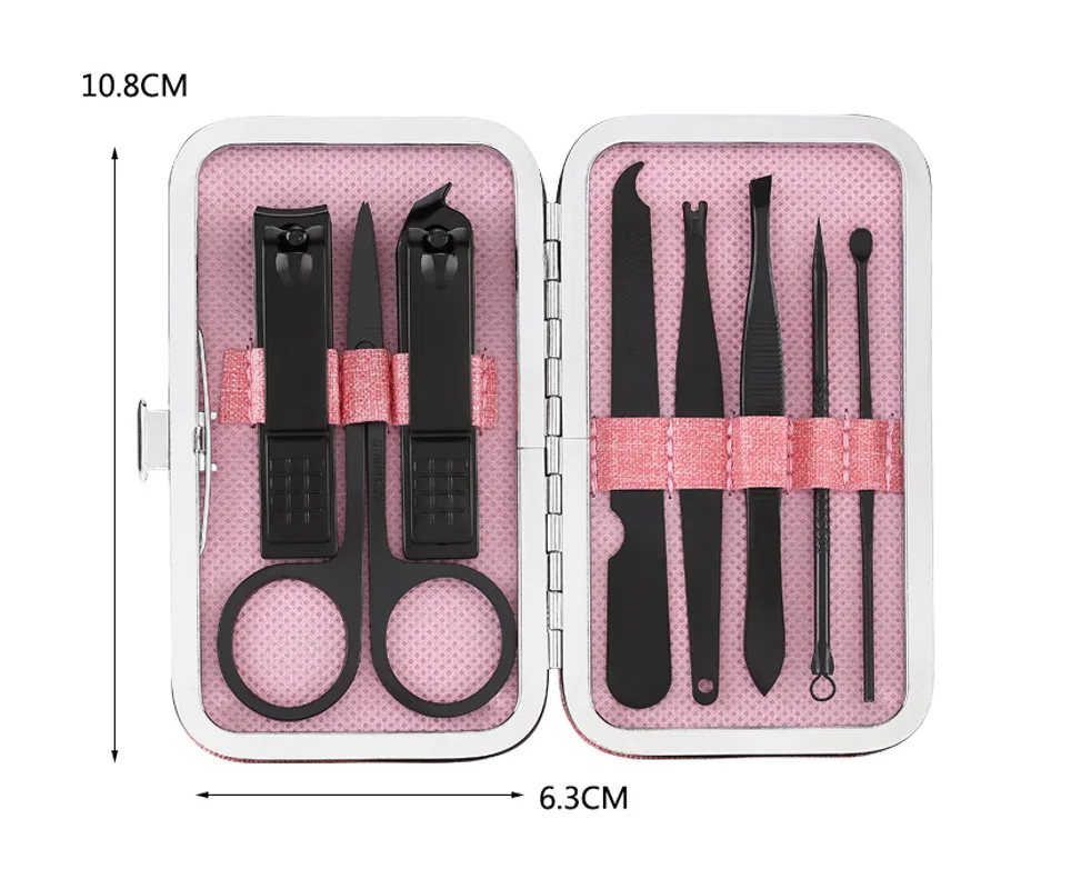 Manicure tool nail clipper 8 piece set