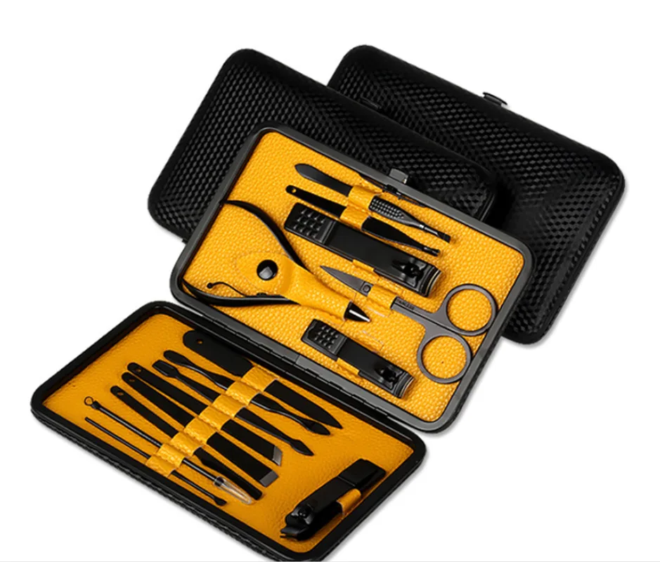 The factory Manicure black stainless steel repair beauty set 15 nail clippers high-end household scissors