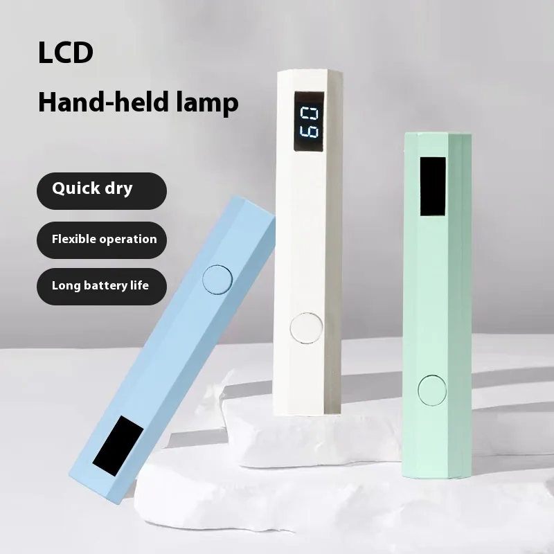 Nail Belt Display Screen Portable Home Power Storage Design Handheld Lamp Nail Tip Phototherapy Not Black Hand