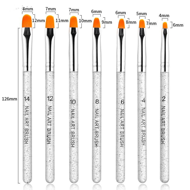 Nail Brush 7pcs round head light therapy pen