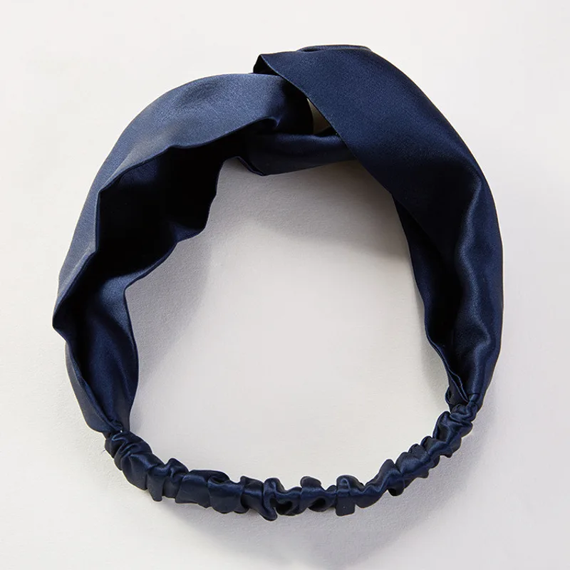Silk Headband Embellished With Silk Fabric