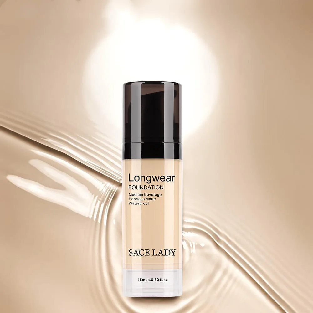 Liquid Foundation Natural Concealer Long Lasting Moisturizing Waterproof Sweat