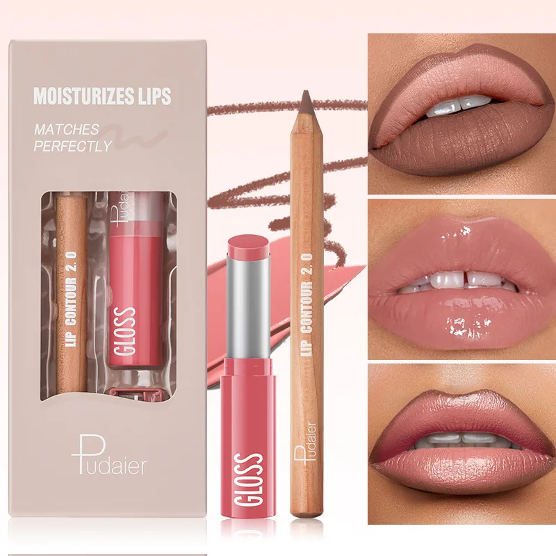 Lip Liner Lipstick Kit Matte Water Light