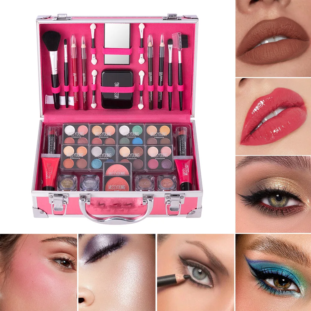 Natural Long Lasting Lipstick Eye Shadow Multifunctional Makeup Set