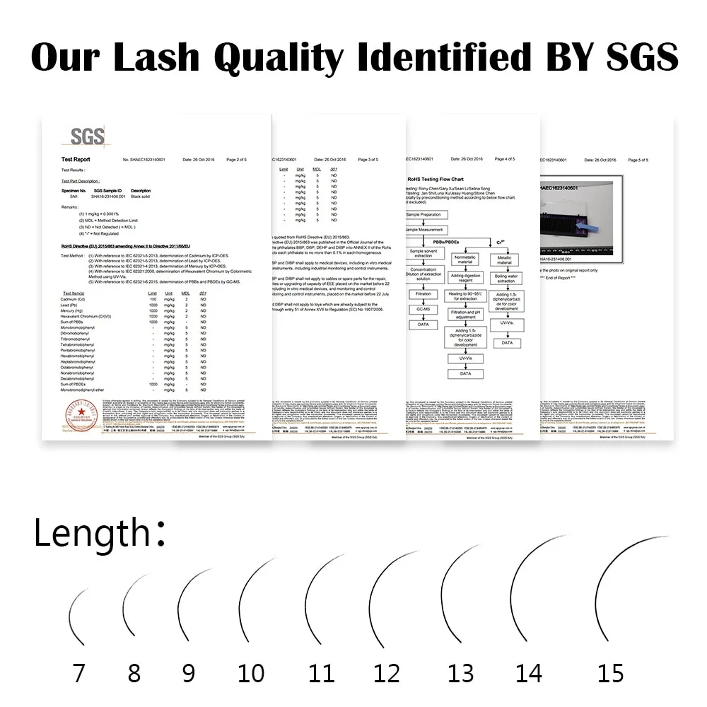 WOW16 Rows Faux Mink Individual Eyelash Lashes