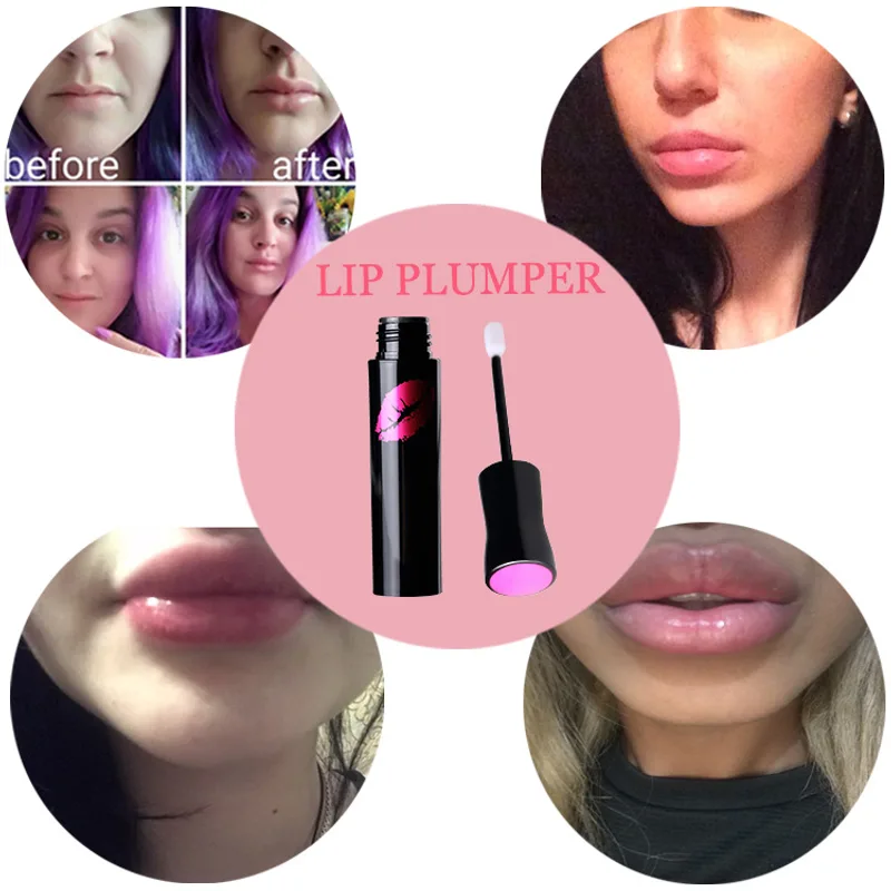 Lip Plumping Gloss Moisturizer Lip Skin Care Essence Anti Aging Anti-Wrinkle Lip Plumper Liquid Serum