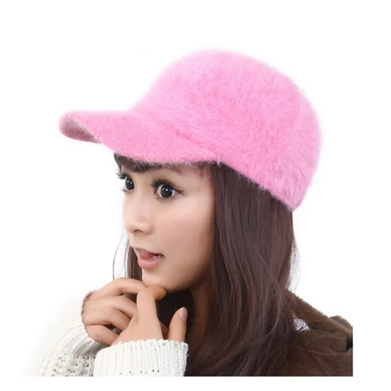 Shangtu fur hat warm knit cap