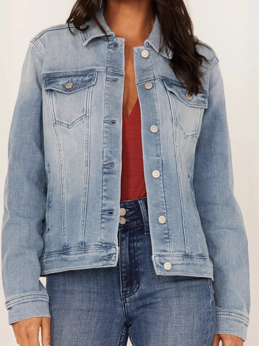 Classic Light Wash Relaxed Denim Jacket
