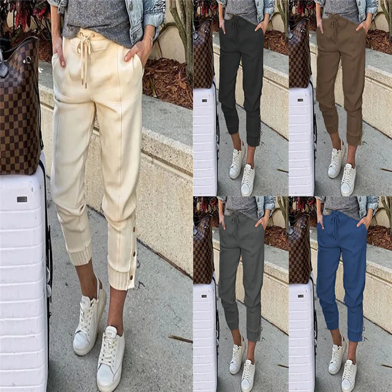 Women's Solid Color Fashion Casual Pants