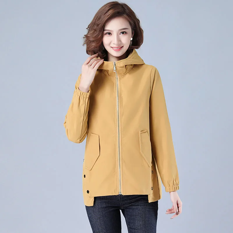 Casual Loose Jacket Mother Wear Windbreaker