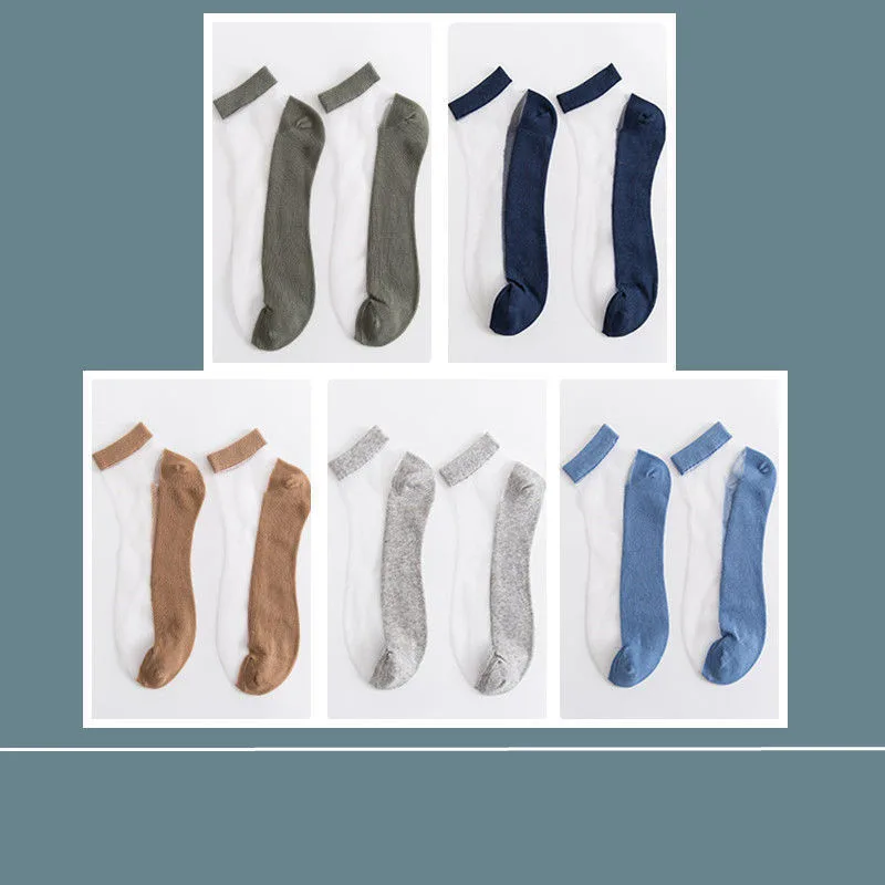 Men's Socks Thin Summer Deodorant Shallow Mouth