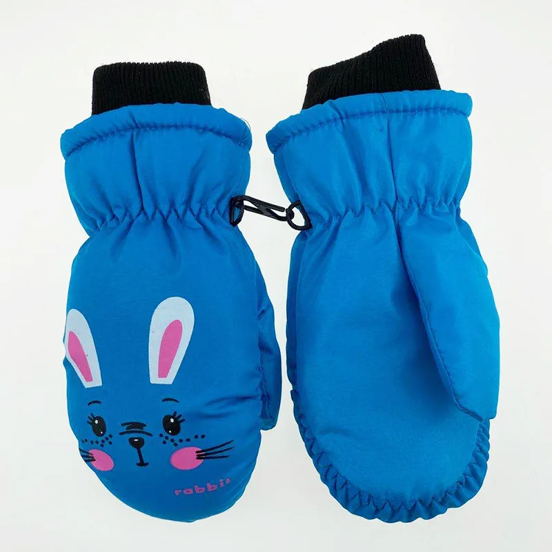 Winter Cold Waterproof Non-slip Children's Ski Gloves