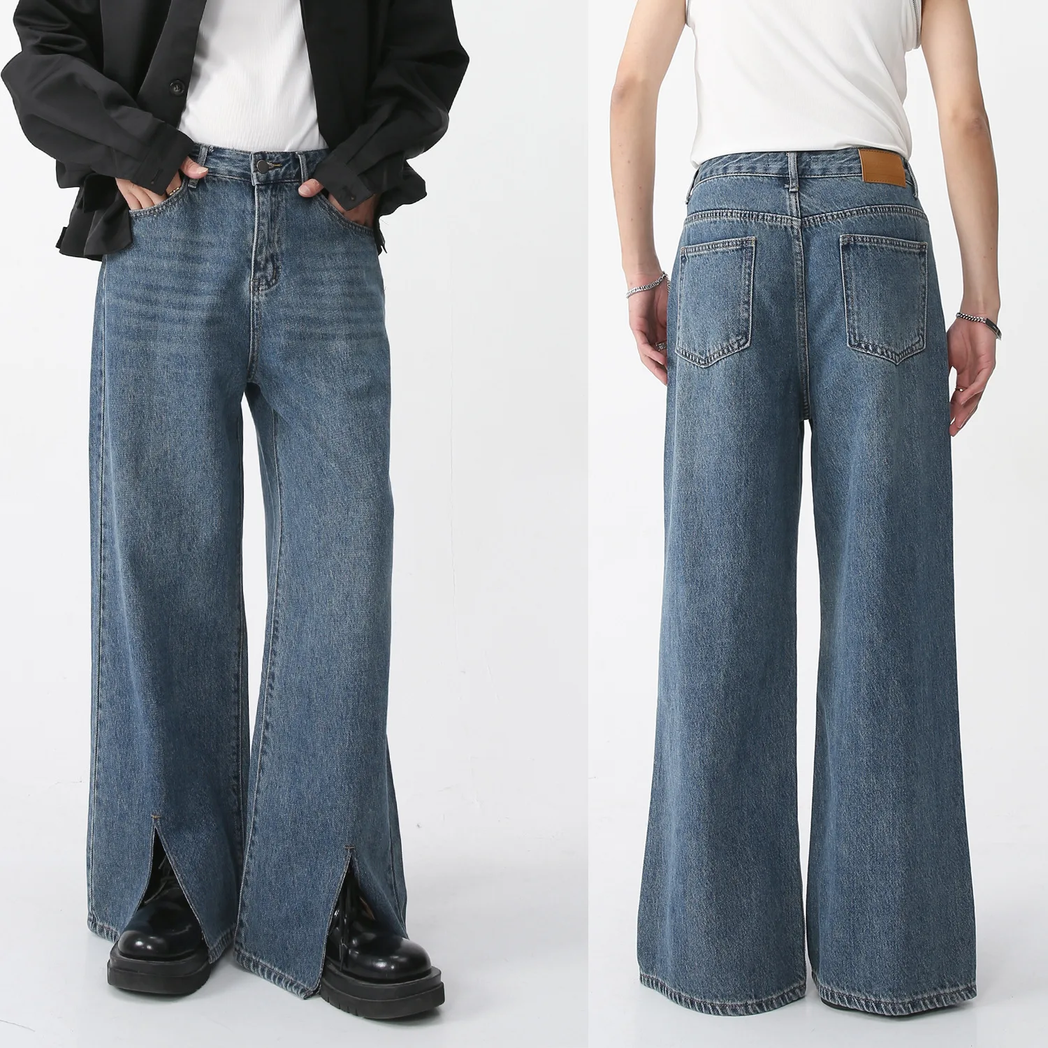 Men's Casual Denim Pants Are Loose Fitting