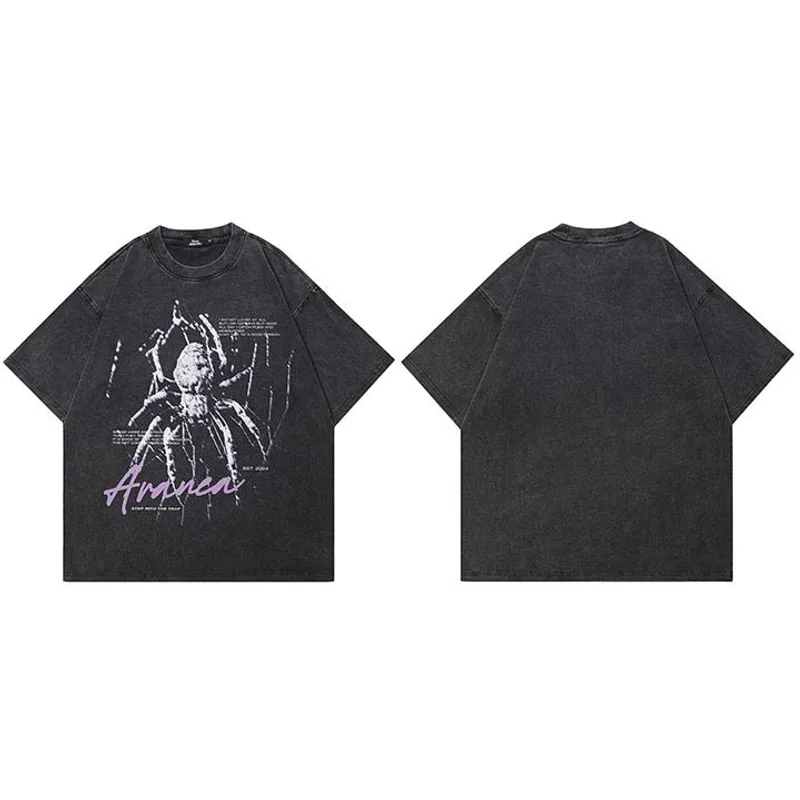Fashion Brand Washed Old Loose T-shirt