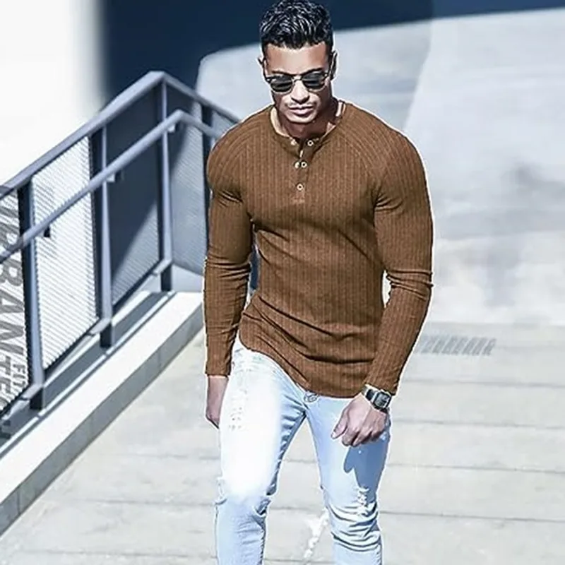 European And American Sports Slim-fitting Muscle Men's T-shirt