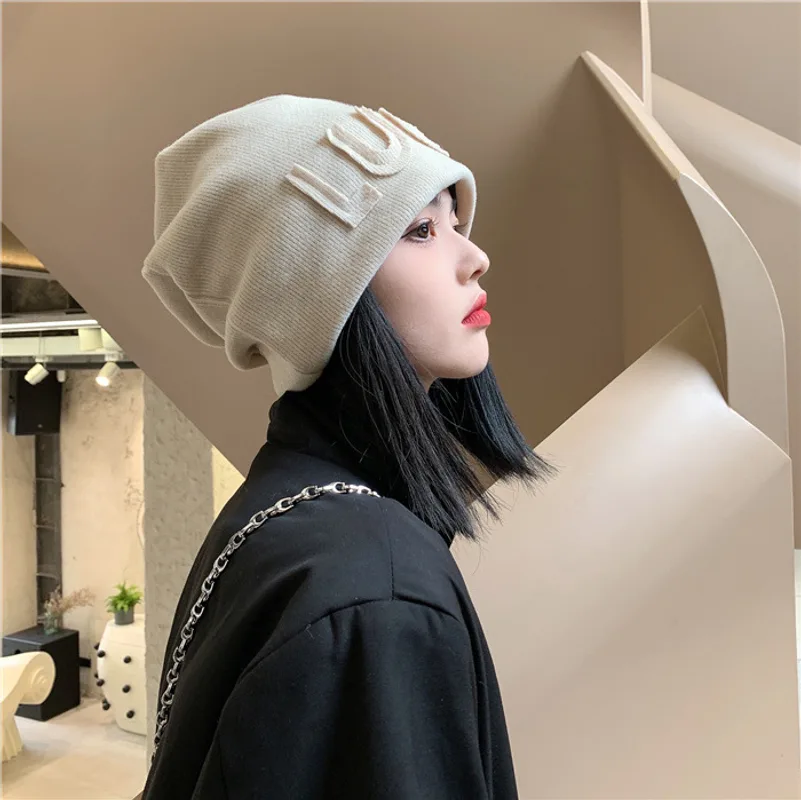 Knitted Warm Pile Hat With Ear Protection Toe Cap