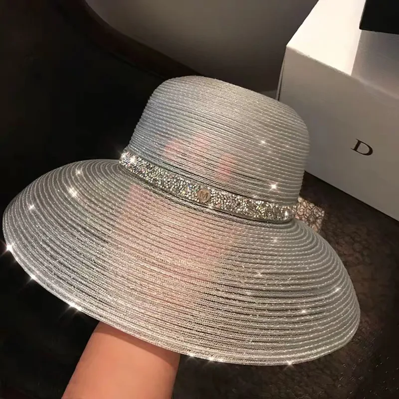 Womens Beach Sun Hat UV UPF50 Travel Foldable Brim Summer UV Hat