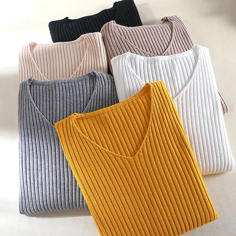 Knitted base sweater slim-fit warmth