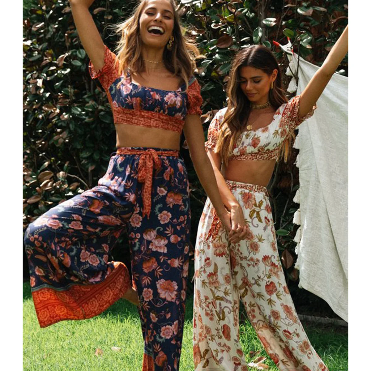 Casual tops two-piece pants