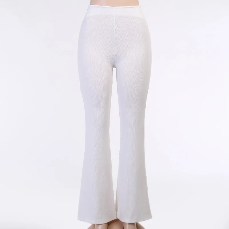 High waist bootcut casual pants trousers