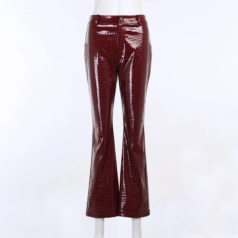 Slim Slimming Loose Women's Leather Pants