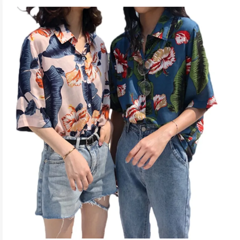 Polo shirt print short sleeve shirt