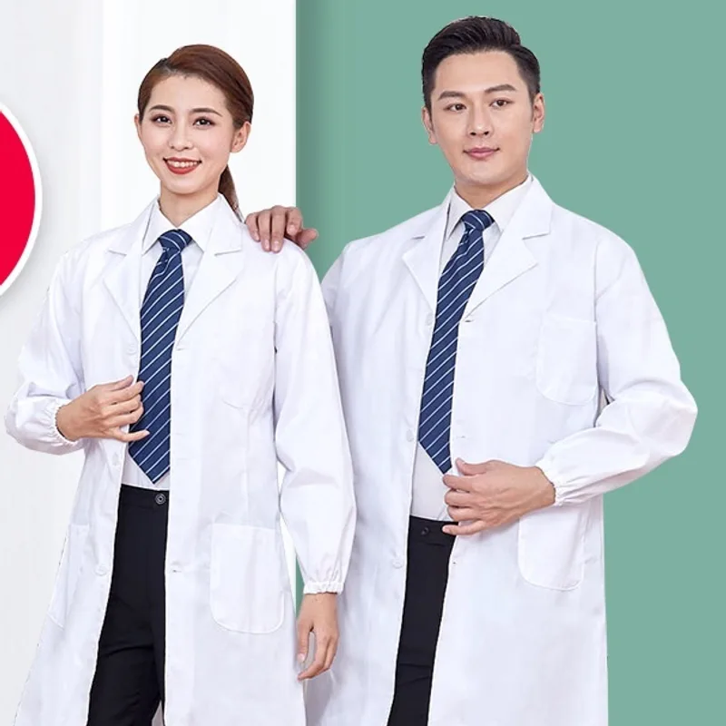 Long Sleeve Lab White Coat Men And Women