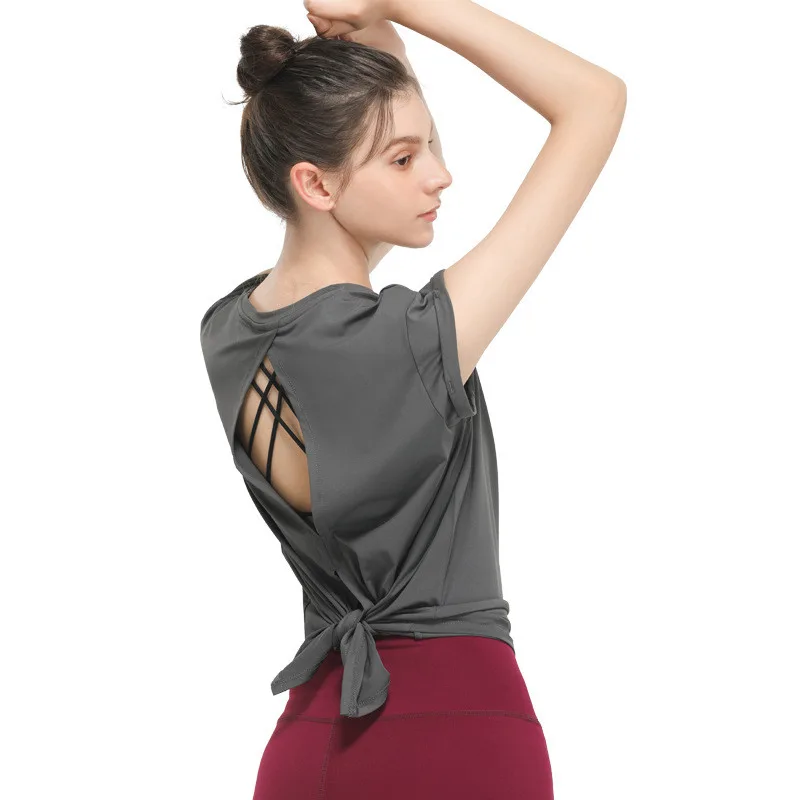 Temperament Quick-drying Sportswear T-shirt Fashion Yoga Clothing