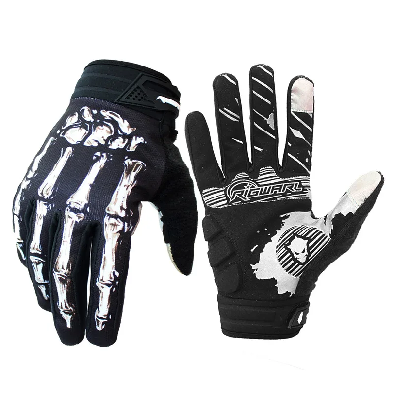 Full finger touch screen non-slip gloves