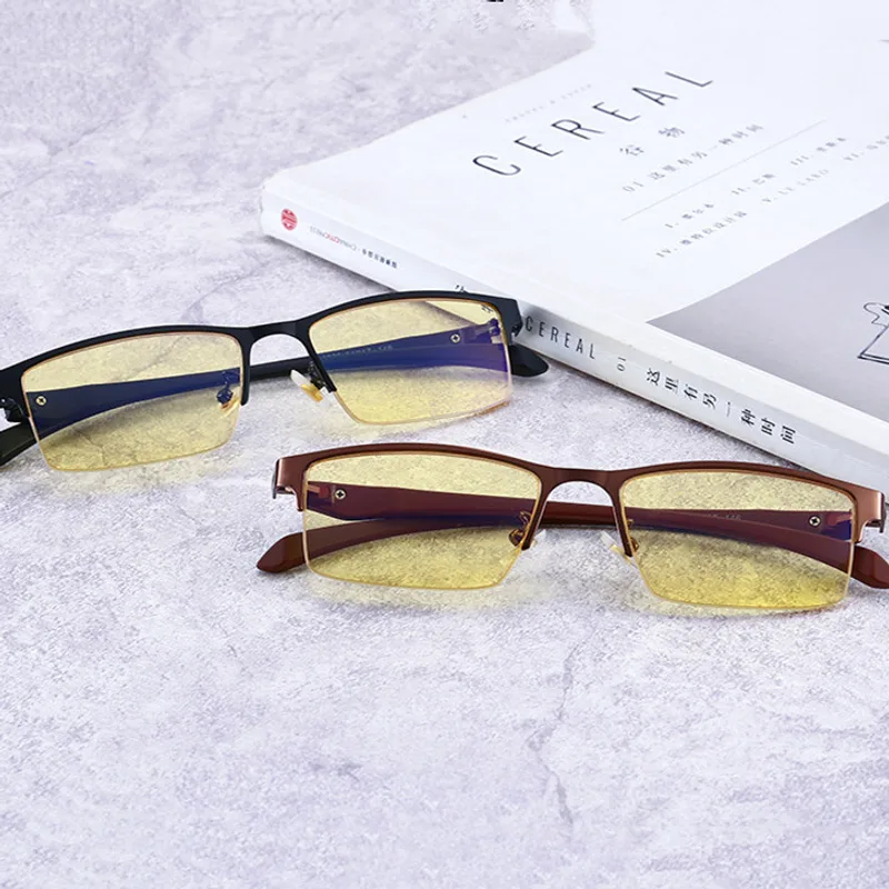 Men's Anti Blue Light Comfortable Half Frame Glasses