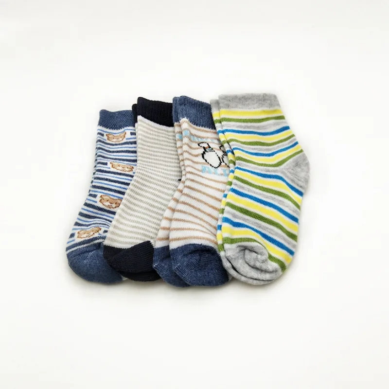 3 Pairs Of Medium Tube Breathable Flat Baby Socks