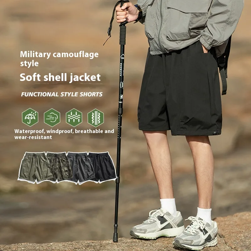Outdoor Loose Casual Breathable Samouflage Style Waterproof Shorts