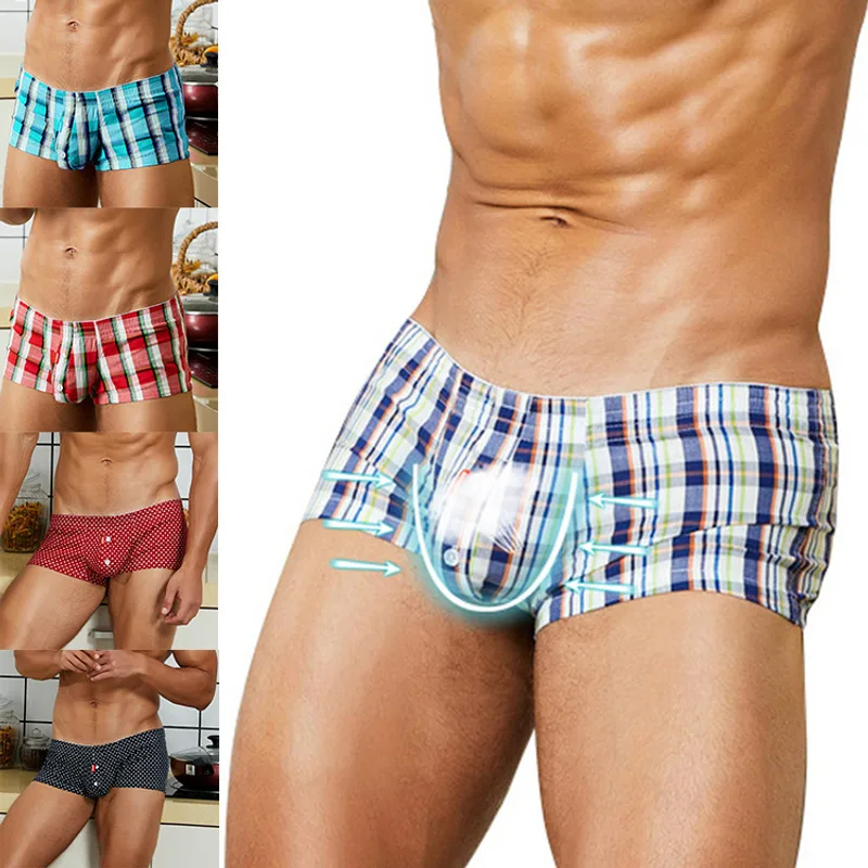 Men's Fashion Woven Check Arrow Shorts