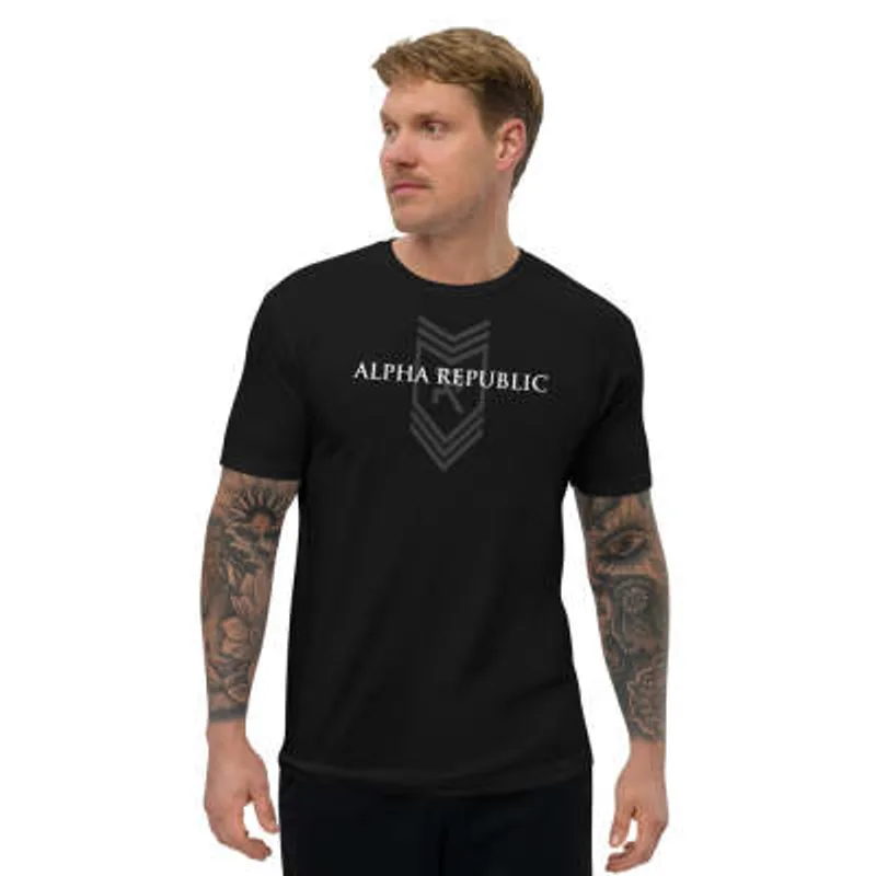 European And American Ghost Line Round Neck Printed Short Sleeve T-shirt