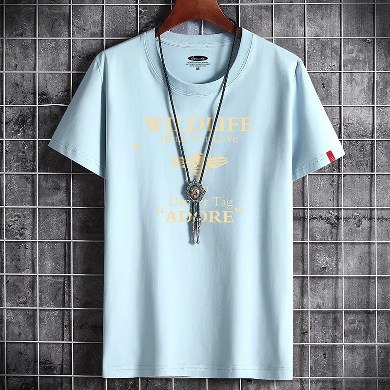 Men's Round Neck Loose Printed Bottoming Shirt